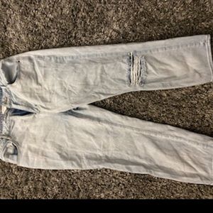Mom jeans with a slit in the back size 8 best